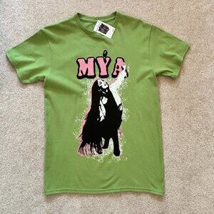 MYA‎ Green Graphic Short Sleeve Crewneck T-Shirt - Size S - NWT